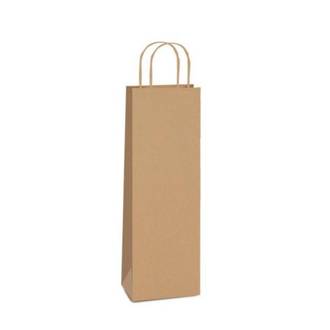 SACOLA DE PAPEL KRAFT PARDO  - 35x13x8 GARRAFA - PCT 50 - CROMUS