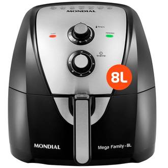 FRITADEIRA AIR FRYER 8L AFN-80-BI 220V - PRETO/INOX - UN - MONDIAL