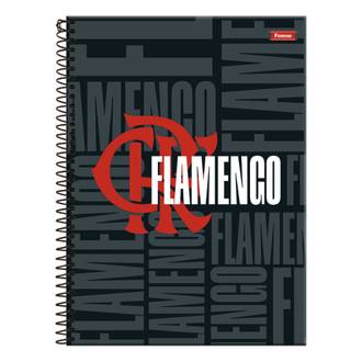 CADERNO UNIV CAPA DURA 1X1 80FLS - 3392952 - FLAMENGO - UN - FORONI