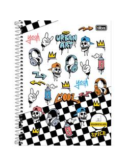 CADERNO UNIV CAPA DURA 1X1 80FLS - QUADRICULADO - SPICE - UN - TILIBRA