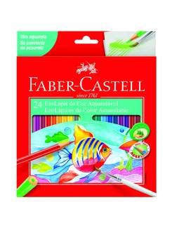 LAPIS DE COR AQUARELAVEL SEXTAVADO - C/24 - UN - FABER