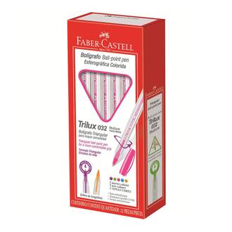 CANETA TRILUX COLORS 032 1,0MM - ROSA - CX 12 - FABER