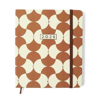 AGENDA ESPIRAL BOSSA NOVA 17X20- PLANNER BOEMIA CARAMELO - UN - CICERO