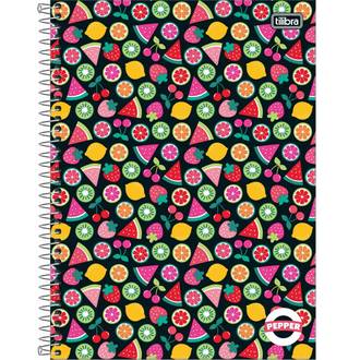 CADERNO UNIV CAPA DURA 20X1 320FLS - PEPPER FEM - PCT 2 - TILIBRA