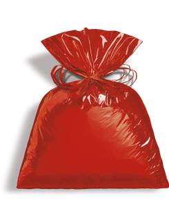 SACO PARA PRESENTE C/25 METALICO VERMELHO - 795126 - 45x59 - UN - CROMUS