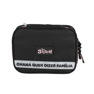 ESTOJO ESCOLAR BOX STITCH - ET50084SC - OHANA - PRETO - UN - LUXCEL
