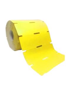 ETIQUETA DE GONDOLA COUCHE TAG 1 CARREIRA - 100MM X 30MM - AMARELO - UN - AUTOMATECH