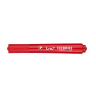 MARCADOR PINCEL PERMANENTE RECARREGAVEL - VERMELHO - UN - BRW