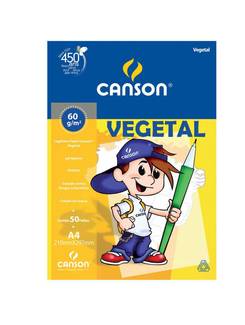 BLOCO VEGETAL A4 50FL - 60G - UN - CANSON