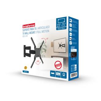 SUPORTE P/ TV ARTICULADO 23" A 75" - SBRP145 - UN - BRASFORMA