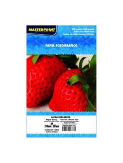 PAPEL GLOSSY DUP FACE A4 20FLS - 220G - 302010037 - UN - MASTERPRINT