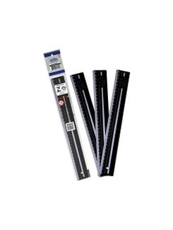 REGUA ACRILICA 30CM BLACK WHITE - 3111 - PRETO - UN - DELLO