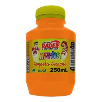 TINTA GUACHE 250ML  - LARANJA - UN - RADEX
