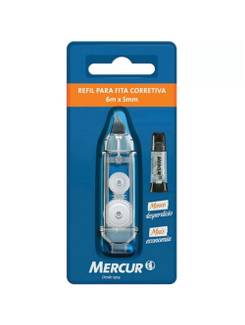 REFIL FITA CORRETIVA 5MM X 6M - UN - MERCUR