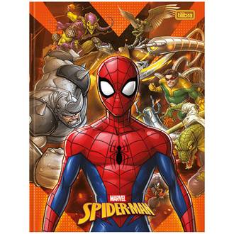 CADERNO BROCHURAO CAPA DURA 80FLS - SPIDER MAN - UN - TILIBRA