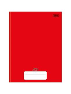 CADERNO BROCHURAO CAPA DURA 96FLS - D+ - VERMELHO - UN - TILIBRA