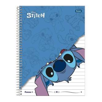 CADERNO UNIV CAPA DURA 10X1 160FLS - STITCH - UN - FORONI