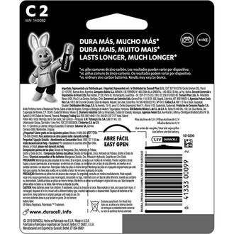 PILHA ALCALINA MÉDIA C COM 2 UNIDADES - UN - DURACELL