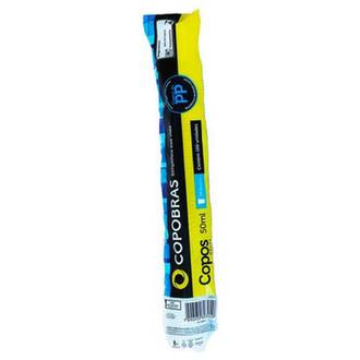 COPO DESCARTAVEL C/100 PS - CF - 50ML - BRANCO - UN - COPOBRAS