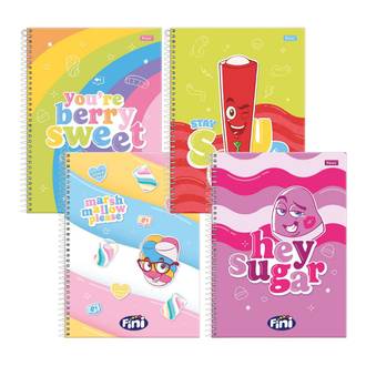 CADERNO UNIV CAPA DURA 10X1 160FLS - 3370266 - FINI - PCT 4 - FORONI