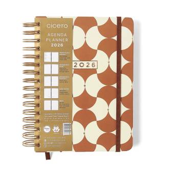AGENDA ESPIRAL BOSSA NOVA A5 - PLANNER BOEMIA CARAMELO - UN - CICERO