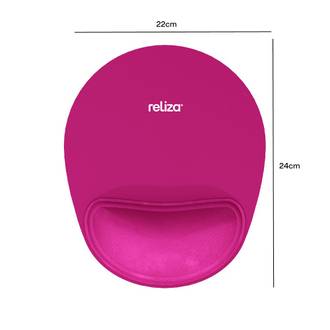 MOUSEPAD ERGONOMICO COMFORT 010922 - MAGENTA - UN - RELIZA