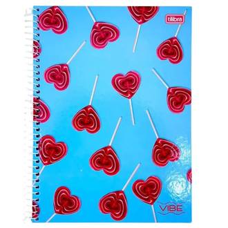 CADERNO UNIV CAPA DURA 20X1 320FLS - VIBE FEM - UN - TILIBRA