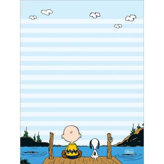 CADERNO COLADO PAPEL CARTA 50FLS - 395447 - SNOOPY - UN - TILIBRA