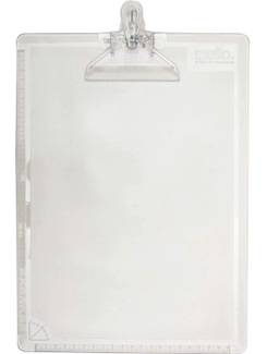 PRANCHETA ACRILICO COLOR OFICIO - 3006 - CRISTAL - UN - DELLO