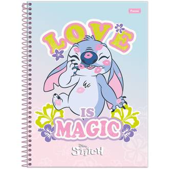 CADERNO UNIV CAPA DURA 1X1 80FLS - STITCH - UN - FORONI
