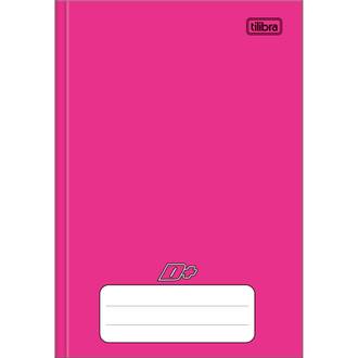 CADERNO 1/4 BROCHURA CAPA DURA 96FLS - D+ COLOR - ROSA - UN - TILIBRA