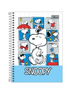 CADERNO 1/4 ESPIRAL CAPA DURA 80FLS - 292346 - SNOOPY - UN - TILIBRA