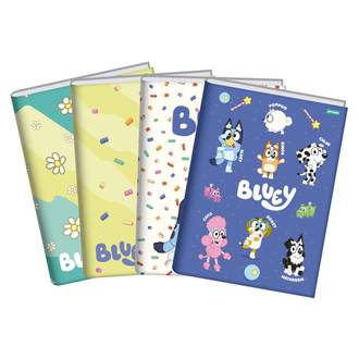 CADERNO BROCHURAO CAPA DURA 80FLS - BLUEY - UN - JANDAIA