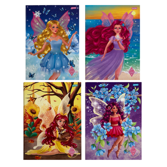 CADERNO BROCHURAO CAPA DURA 80FLS - 71977-77 - CONTO DE FADAS - UN - JANDAIA