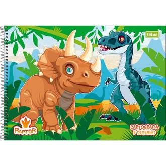 CADERNO DESENHO CAPA DURA 80FLS - ESPIRAL - 309681 - RAPTOR - UN - TILIBRA