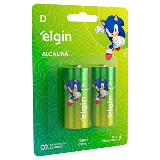 PILHA ALCALINA GRANDE D C/2 - 82157 - UN - ELGIN