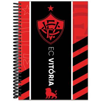 CADERNETA 1/8 CAPA DURA 80FLS - EC VITORIA / 6435 - UN - BAHIA ARTES