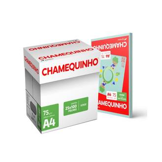 PAPEL CHAMEQUINHO  75G 100FLS - VERDE - CX 25 - CHAMEX