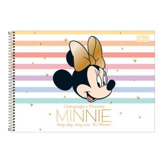 CADERNO DESENHO CAPA DURA 80FLS - ESPIRAL - MINNIIE - PCT 4 - TILIBRA