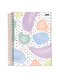 CADERNO UNIV CAPA DURA 10X1 160FLS - LA CREME - PCT 4 - JANDAIA