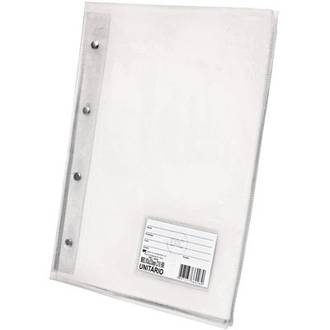 PASTA CATALOGO C/10 ENV GROSSO OFICIO - 5028TR - TRANSPARENTE - UN - DAC