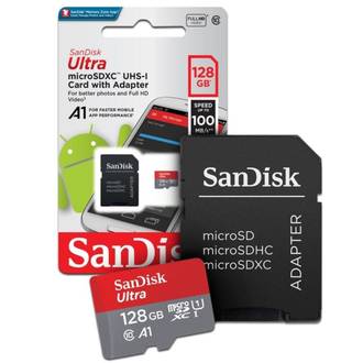 CARTAO MEMORIA MICRO SD 128GB CLASSE 10 - UN - SANDISK