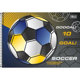 CADERNO DESENHO CAPA DURA 80FLS - ESPIRAL - SCORE - PCT 4 - TILIBRA