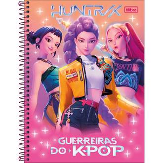 CADERNO UNIV CAPA DURA 1X1 80FLS - 399728 - GUERREIRAS KPOP - UN - TILIBRA