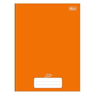 CADERNO BROCHURAO CAPA DURA 96FLS - D+ - LARANJA - PCT 5 - TILIBRA