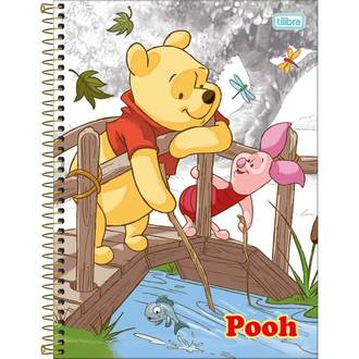 CADERNO UNIV CAPA DURA 10X1 160FLS - 397822 - POOH - UN - TILIBRA