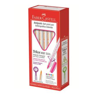 CANETA TRILUX COLORS 032 1,0MM - LARANJA - CX 12 - FABER