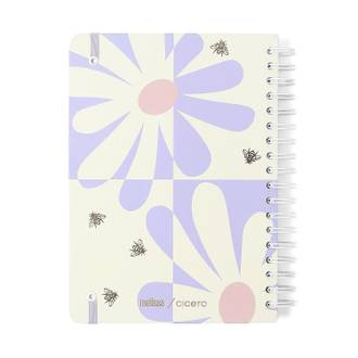 CADERNO ESPIRAL CAPA DURA MELI 160FLS / MAX BLOOMY - UN - CICERO