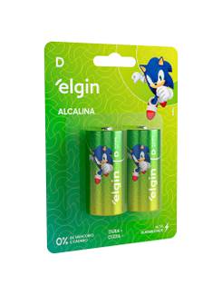 PILHA ALCALINA GRANDE D C/2 - 82157 - UN - ELGIN