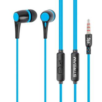 FONE INTRA C/MICROFONE STR05BK - PRETO/AZUL - UN - ELG